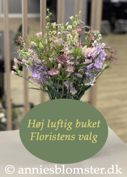 Høj luftig buket - Floristens valg