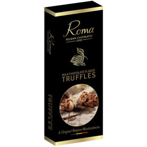 Chokoladetrøfler med flager af mælkechokolade - cho016